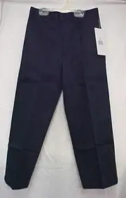French Toast Flat Front Pants School Uniform Navy Blue 20 Reg Unisex New