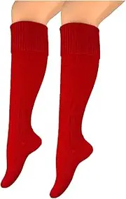 [BF Souvenirs] Fashionable women's and men's traditional socks, hiking socks, hiking socks, knee socks with elegant knitting pattern, cable pattern, knee-high, green, Oktoberfest folk festival, wedding, hiking