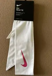 Nike DRI FIT Head Tie Headband Flags Swoosh Tennis Badminton Adjustable