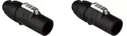 (2) Two Genuine NEUTRIK NAC3MX-W-TOP PowerCON True 1 Locking Male Connector IP65
