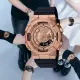 【CASIO 卡西歐】G-SHOCK 韓國女團 ITZY 耀眼獨特 玫瑰金 金屬時尚 人氣雙顯(GM-S110PG-1A)