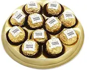 Jaiccha Ghasitaram Round Box of 11 Channa Laddoos|Diwali Gift,Holi,Rakhi,Valentine,Christmas,Birthday,Anniversary,Her,Him|