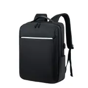 Simple Business Style Men's Backpacks For 15.6 Inches Laptop Portable Backpack With USB Charging Gray Multifunctional Male Bag
