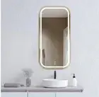 LED Newport 900(H)x450(W) Gold Metal Frame Mirror Soft Square/ 2 colors