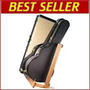 Folding Hardwood Guitar Case Rack - Safe Storage for 5 Instruments, Made in USA