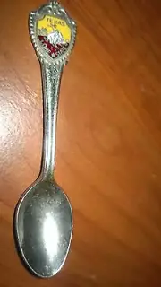 Vintage Collectible Souvenir STATES of AMERICA "TEXAS"LONE STATE Mini TeaSpoon