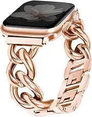 Handodo Stainless Steel Band Compatible with Apple Watch Series 38mm 40mm 41mm 42mm 44mm 45mm 46mm 49mm, Adjustable Metal Replacement Bracelect Strap for iWatch Series 10 9 8 7 6 5 4 3 2 1 SE SE2 Ultra Ultra2