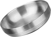 AUTSUPPL Stainless Steel Appetizer Plate Thicken Seasoning Dish Saucer Dish for Home Restaurant Catering Use Easy to Clean for Condiments
