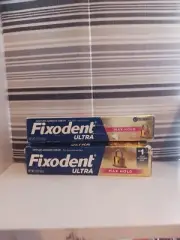 Fixodent Ultra Max Hold Secure Denture Adhesive 2.2oz, Two Packs