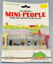 VINTAGE BACHMANN HO SCALE TRAIN SET MINI PEOPLE OLD WEST FIGURES NEW NIP 42335
