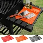 Silicone Grill Mat, Large Size Silicone Side Shelf Griddle Tools Spatula Mat