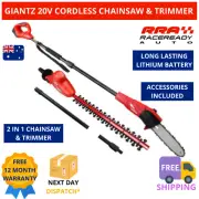 GIANTZ Cordless Chainsaw Trimmer Battery Electric 20V Lithium Pole Hedge