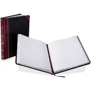 Boorum & Pease Record Book, Record Ruled, 10-3/8" x 8-1/8" Size, 300 Pages (2...