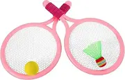 SUPVOX Boys and Girls Badminton Racket Set Tennis Rackets Shuttlecocks for Toddlers Promotes Physical Development