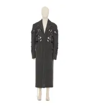 cut-out coat IT48 Black