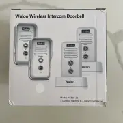 Wuloo 1/2Mile Wireless Intercom Doorbell Rechargeable Reciever Door Entry System