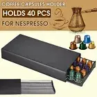 40Pods Coffee Capsule Holder Dispenser Rack Storage Drawer Organizer Nespresso