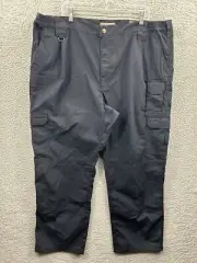 511 Tactical Taclite Pro Pants Mens 46 Unhemmed Blue Rip Stop Multi Pockets