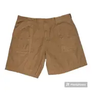 NWT Cabela’s men’s cargo hiking shorts size 44 rye beige 5 pocket big and tall