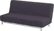 The Heavy Cotton Beddinge Lovas Sofa Bed Cover Replacement is Compatible for IKEA Beddinge Sleeper, A Quality Futon Slipcover Replacement (Cotton Dark Gray)