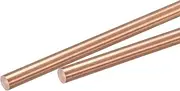 uxcell 5mm Diameter 100mm Length Solid Copper Round Rod Lathe Bar Stock for DIY Craft CNC Cutting Pack of 2