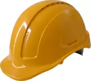 Maxisafe Hard Hat Yellow Wide Brim Vented Construction Adjustable Hard Hat