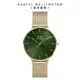 Daniel Wellington DW 手錶 Petite Emerald 36mm幻彩森林綠米蘭金屬錶 DW00100481