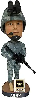 Personalized U.S. Army Military Soldier Bobblehead, Camouflage Uniform with Rifle, Collectible Bobble Head Figurine Retirement Gift