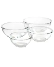 Martha Stewart 4pc Glass Nesting Bowl Set