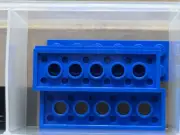 LEGO Parts - Blue Technic, Plate 2 x 6 with 5 Holes - No 32001 - QTY 5