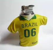 CARLSBERG Beer LIGHTER BRAZIL Shirt FIFA World Cup 2006 Singapore Issue Yellow