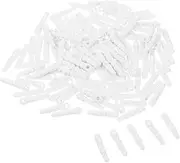 100pcs Dust Plug for Headphone Jack Earphones Tag Mobile Plug Earbud Jack Plugs Dust Caps Phone Charm Dust Earphone Kit Wired Audio Jack Dust Plug Phone Speaker Protector White
