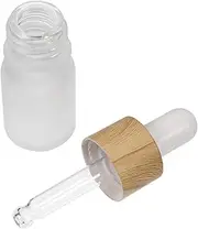 CTIRCHIU 10Pcs Frosted Glass Dropper Bottles Essential Oil Containers with Caps for Perfume Serum Cuticle Oil Portable Liquid Storage