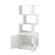 Costway Cat Litter Box Bookshelf