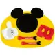 小禮堂 迪士尼 米奇 日製 六件式兒童餐具組 塑膠餐具組 餐具禮盒 (黃紅 大臉)
