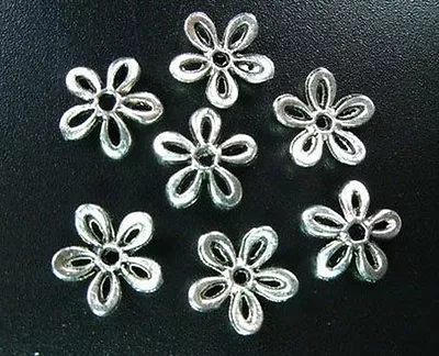 150 pcs Tibetan Silver petal bead caps FC1438