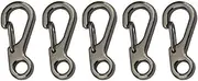 [SagaSave] Mini SF Carabiner Clips, Zinc Alloy Spring Snap Keyring Hook, Small Carabiners Set for Outdoor Camping Traveling Hiking