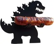 Funny Hot Dog Holders for Grill, Dinosaur Shape Sausage Holder, Stainless Steel BBQ Skewers, Multi-Purpose Grilling Tools, Outdoor Cooking Tool for Camping, Picnics & Parties