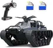 Mostop RC Tank 2.4Ghz Remote Control Crawler High Speed Tank Off-Road 4WD RC Car 2.4 Ghz RC Army Truck 1/12 Drift Tank RC Tank for Kids Adults