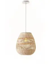 [Lexi Lighting] Shiri Rattan Pendant Light Medium