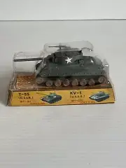 TIN TOY DIECAST ARMY TANK M4A3E8 SHERMAN (U.S.A) MADE IN HONG KONG.