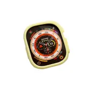 Nevenka Silicone Candy Protective Case for Apple Watch S8 Ultra-Yellow