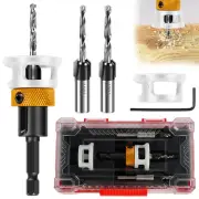 Countersink Drill Bit with Adjustable Depth Stop Quick Change Countersink Drill