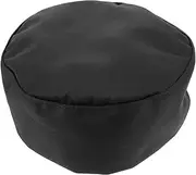 [VERDANVERSE] Chef Hat Round Unisex Kitchen Working Hat for Restaurants Elegant Cloth Material Comfortable Fit for Chefs Hotels and Bakeries Professional Cooking Attire Black