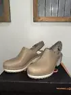 Merrell Halendi Backstrap Clog Womens 9.5 Moon Tan Leather Shoe New