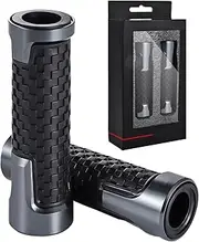 '7/8'' 22MM CNC Alu Motorcycle Handlebar Grips Compatible with Ninja 400/650 / 1000SX / ZX6R / ZX9R / ZX10R / ZX12R / ZX14R / ER6F / ER6N - Red'