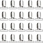 40 Pieces Men Suspender Clips Metal Sheet Straps Holder Fasteners...