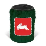 127141 SOUTH SYDNEY RABBITOHS NRL TEAM FLUFFY FURRY CAN COOLER STUBBY HOLDER