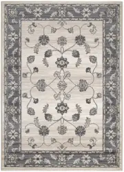 Vivid Cream Grey Rug