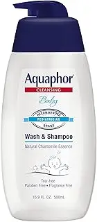 Aquaphor Baby Wash & Shampoo - Mild, Tear-Free 2-In-1 Solution for Baby’S Sensitive Skin - 16.9 Fl. Oz. Pump